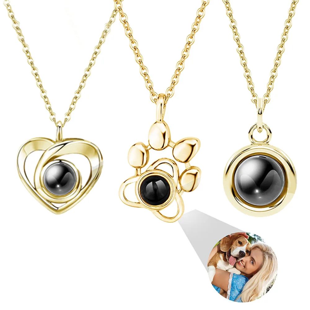 Hidden Photo Heart Necklace